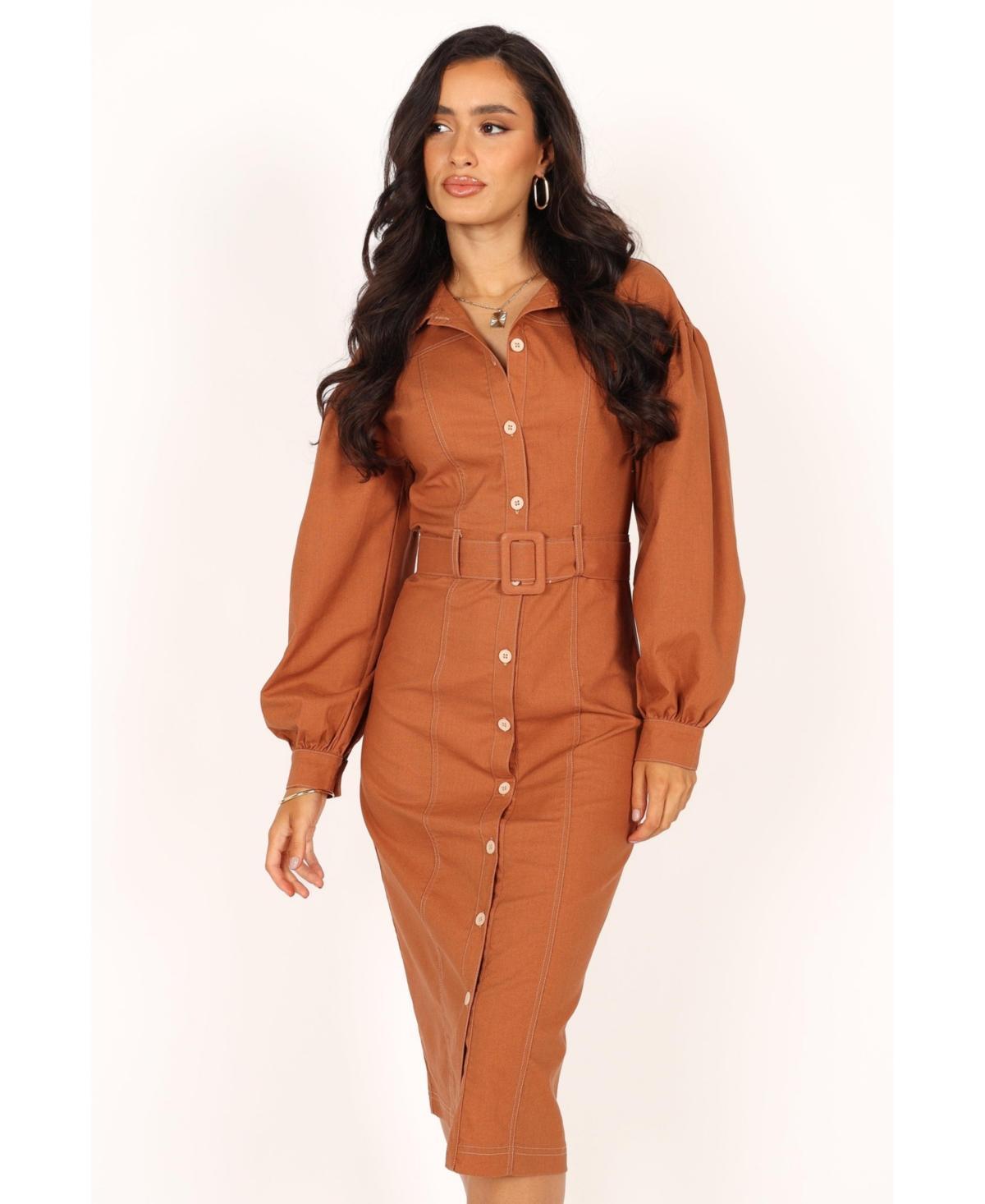 Coco Long Sleeve Midi Womens Dress Product Image