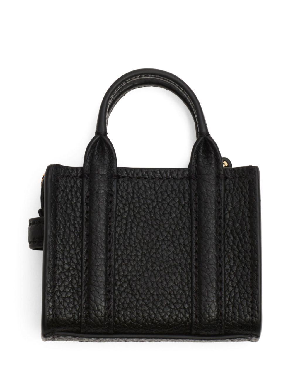 MARC JACOBS The Nano Tote Bag Charm In Black Product Image