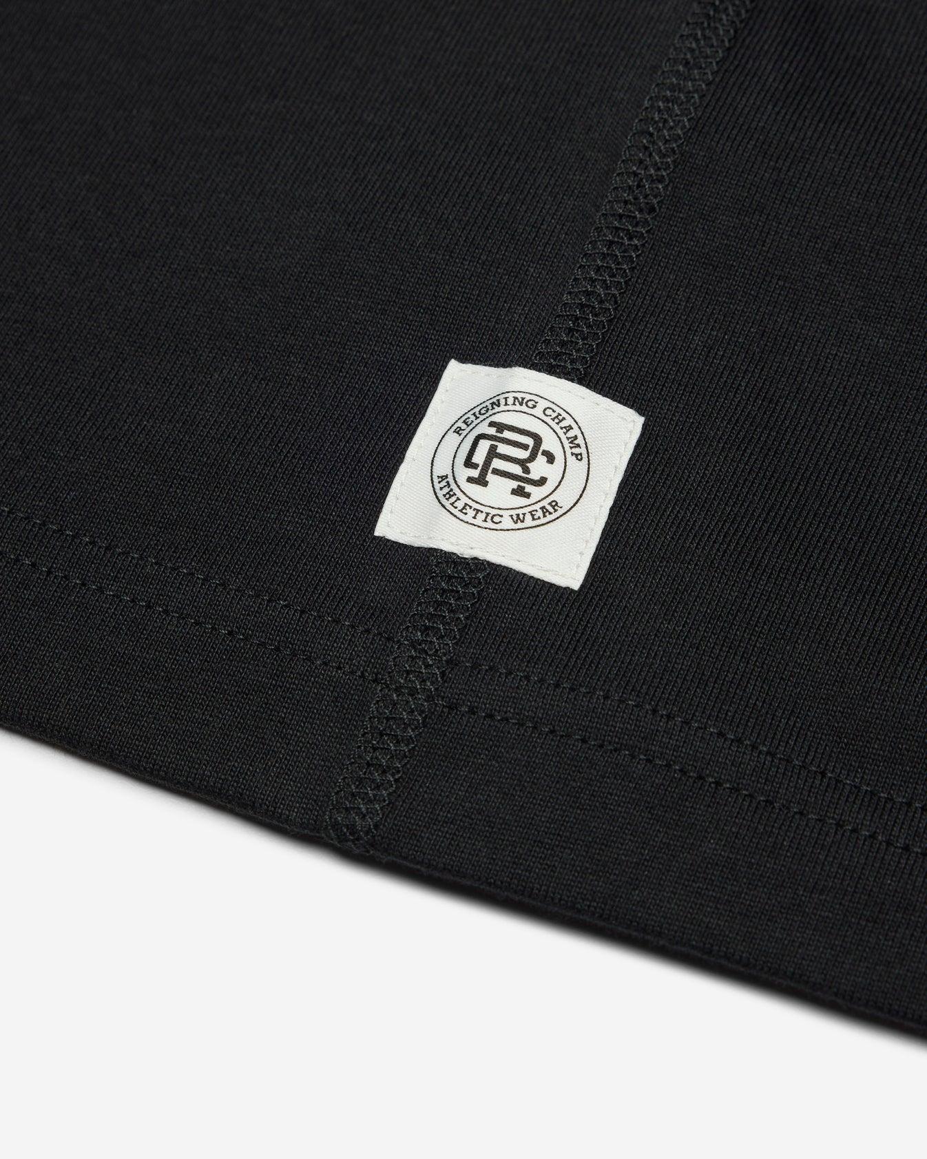 Reigning Champ Midweight Jersey Arch Logo T-Shirt in Black Product Image