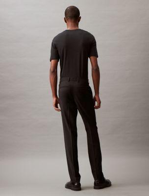 Tropical Wool Blend Slim Fit Pants Product Image