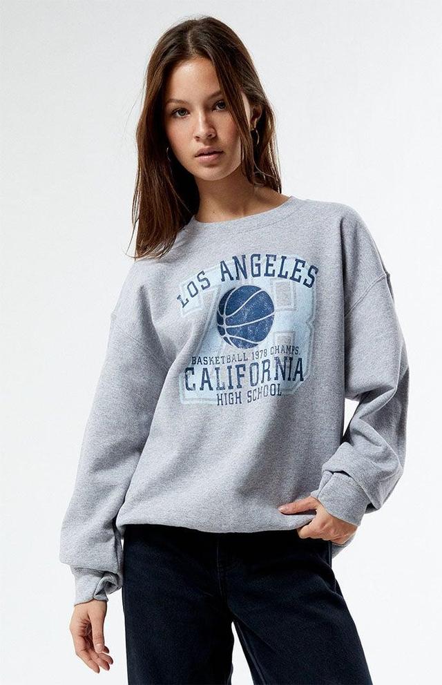 Golden Hour Womens LA Basketball 1978 Crew Neck Sweatshirt Product Image