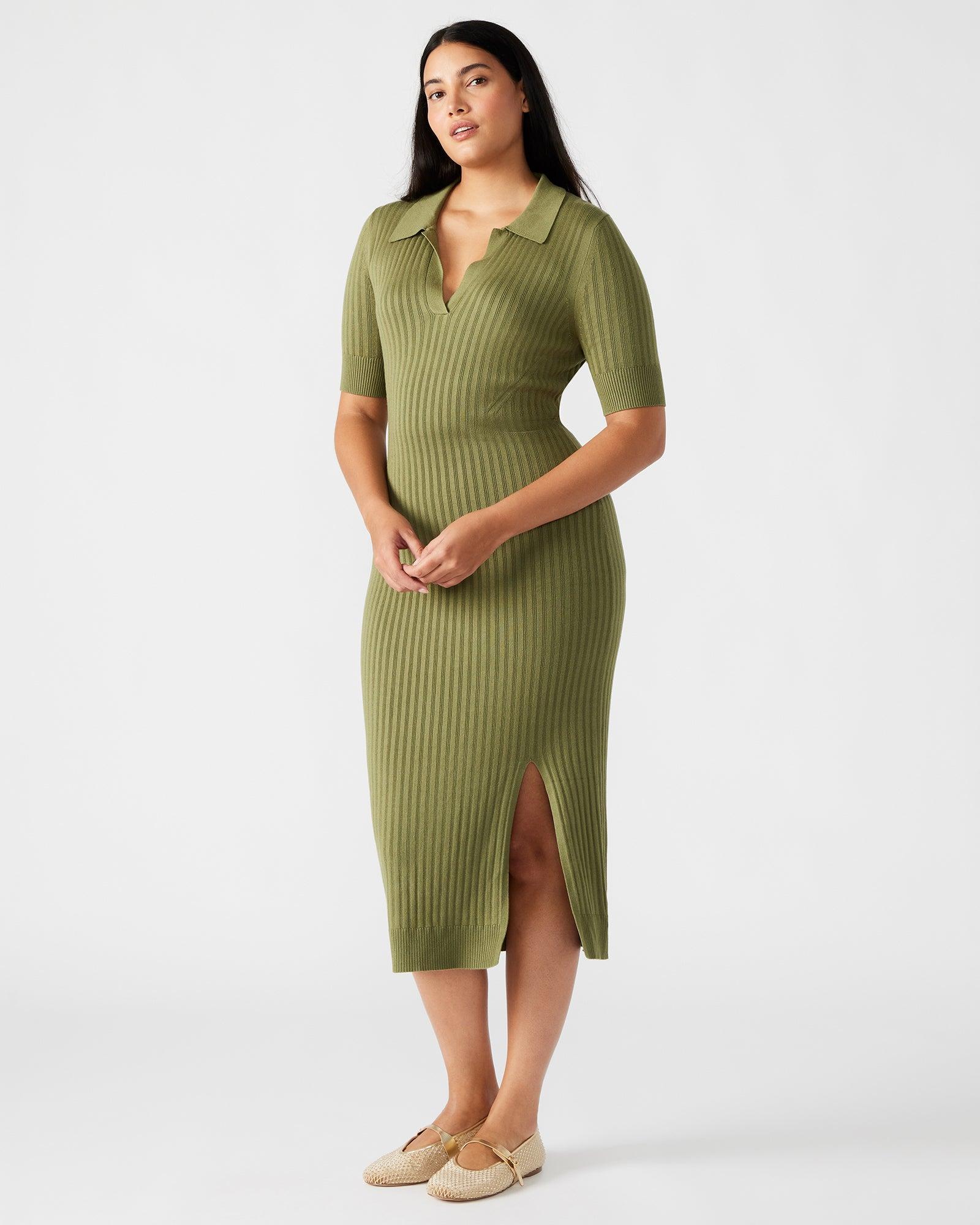 LINDY DRESS OLIVE Female Product Image