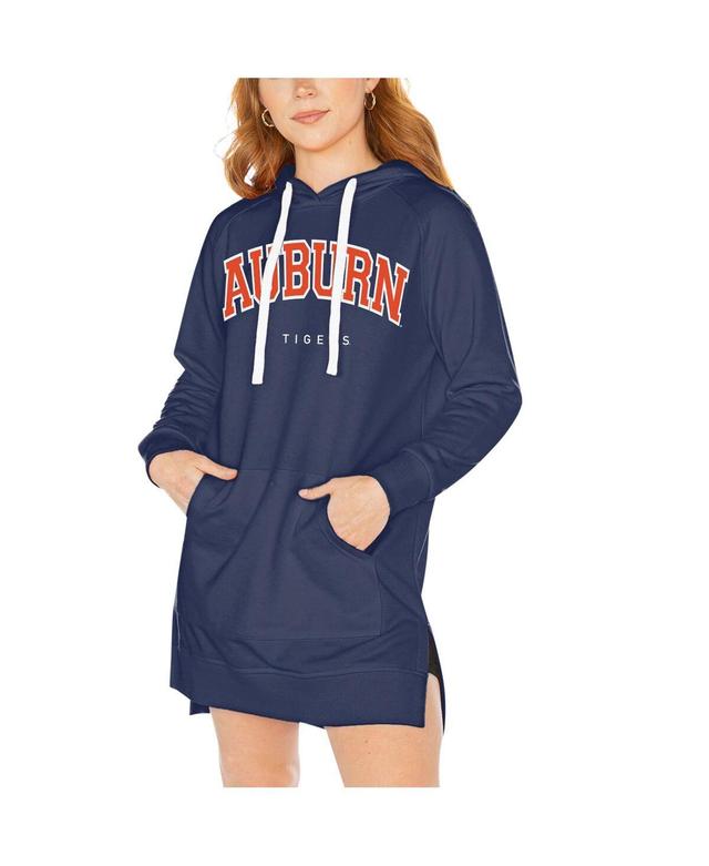 Womens Gameday Couture Navy Auburn Tigers Take a Knee Raglan Hooded Sweatshirt Dress Product Image