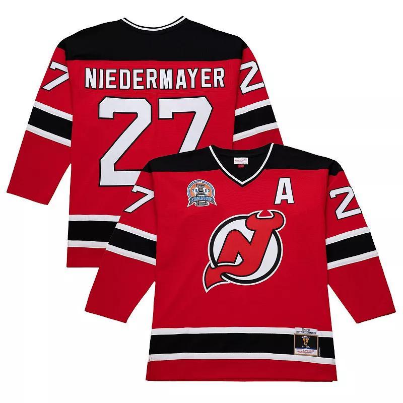 Mens Scott Niedermayer Red New Jersey Devils 2002-03 Power Play Jersey Product Image