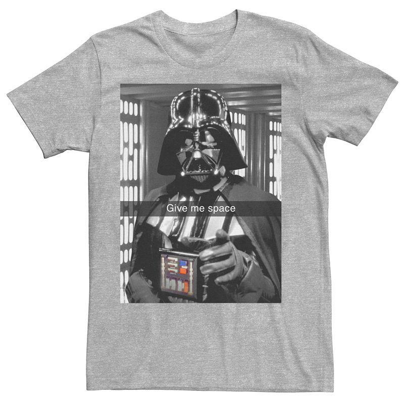 Mens Star Wars Darth Vader Graphic Tee Athletic Grey Product Image