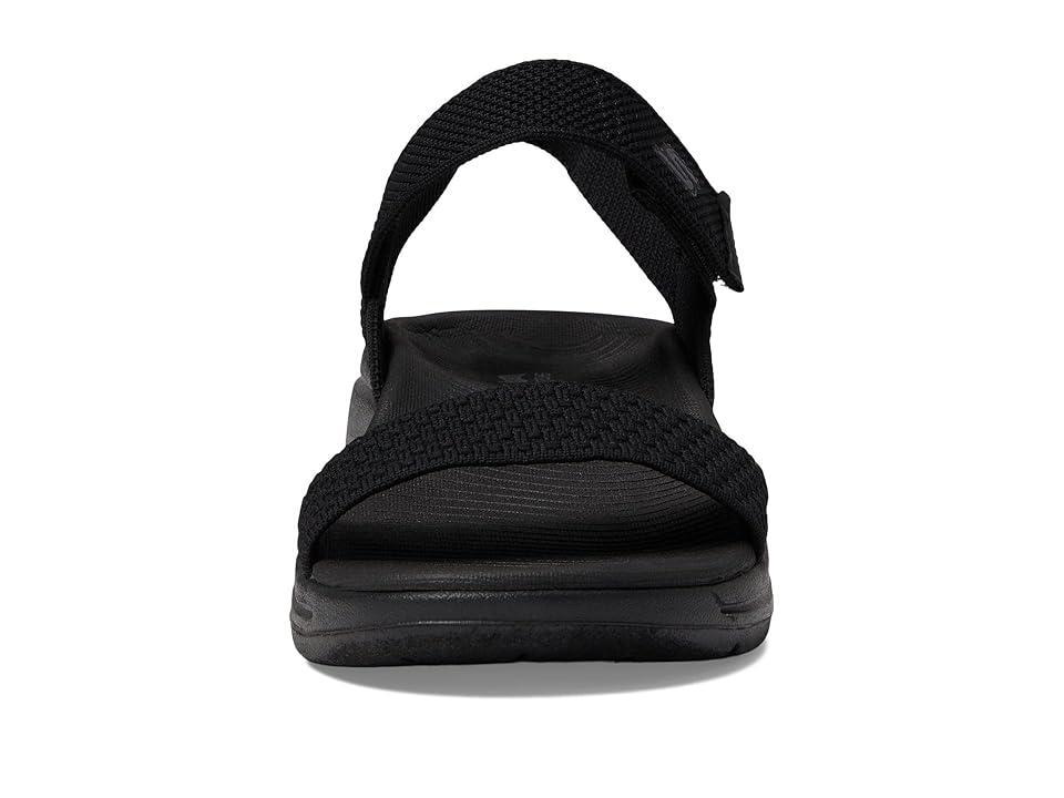 SKECHERS Performance Go Walk Arch Fit Sandal-Polished Black) Women's Shoes Product Image