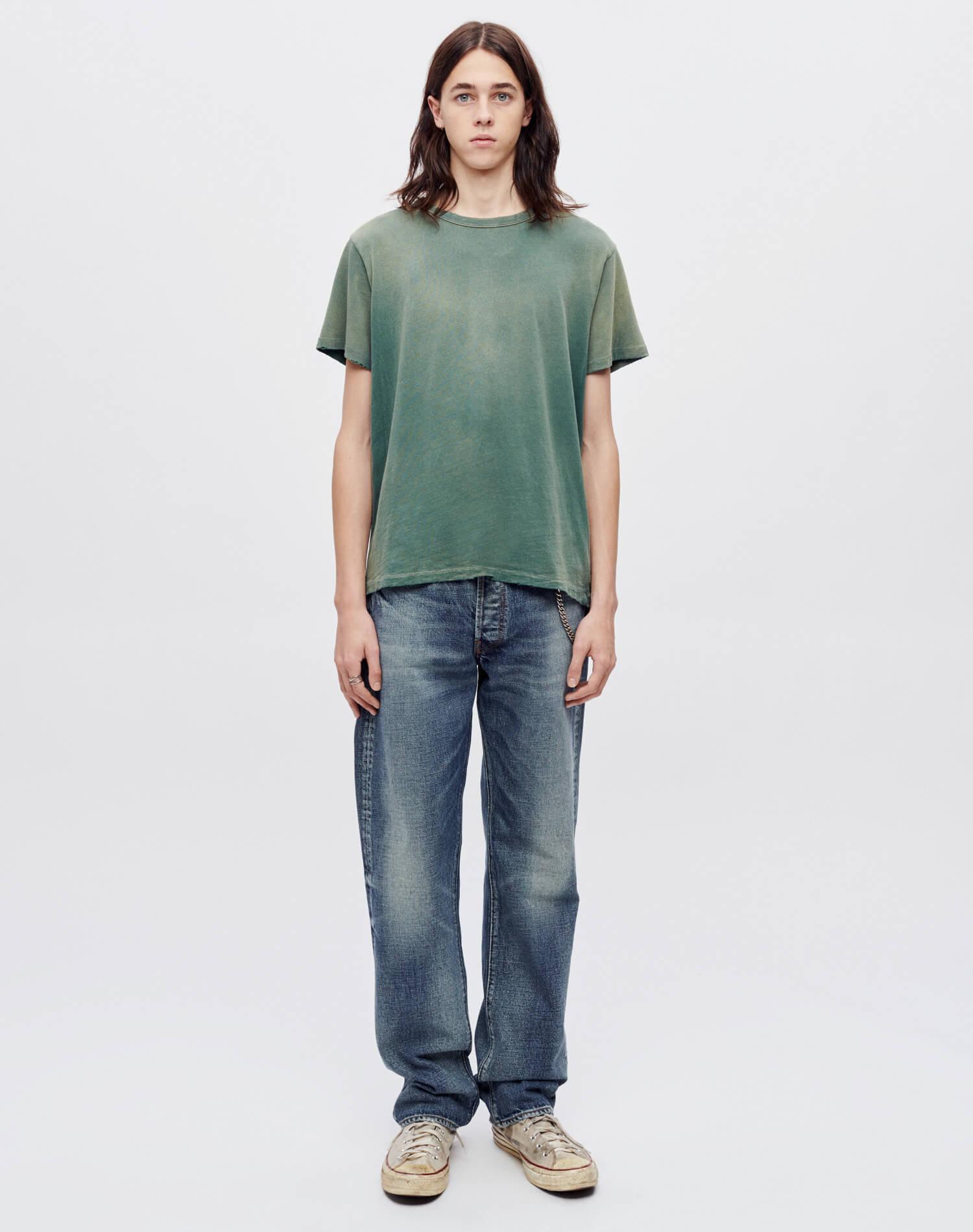 Hanes Classic Tee - Sun Faded Forest Green Male Product Image