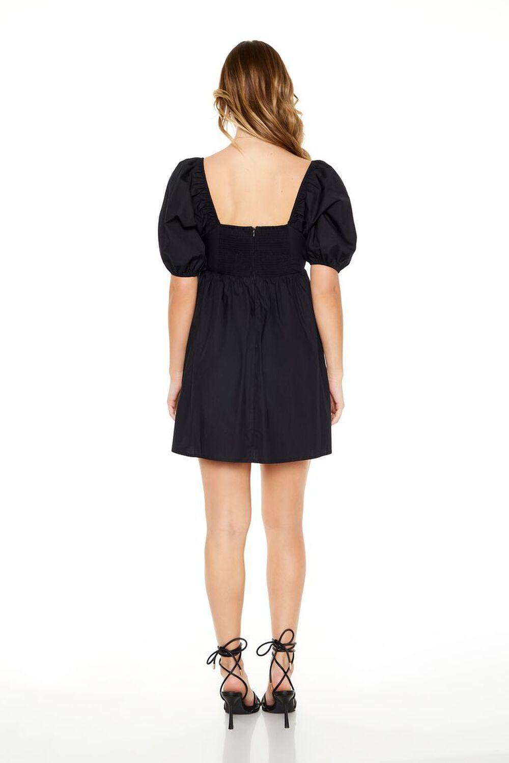 Puff-Sleeve Babydoll Mini Dress | Forever 21 Product Image