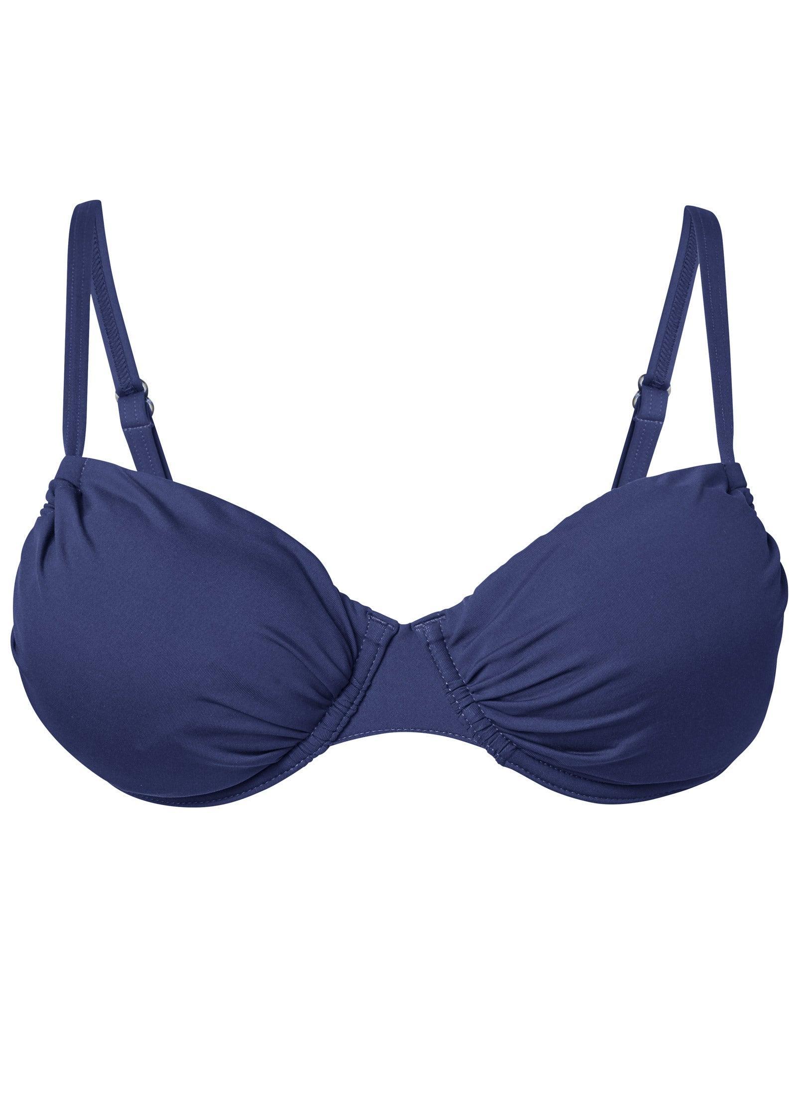 Underwire Bra Bikini Top - Ultramarine Blue Product Image