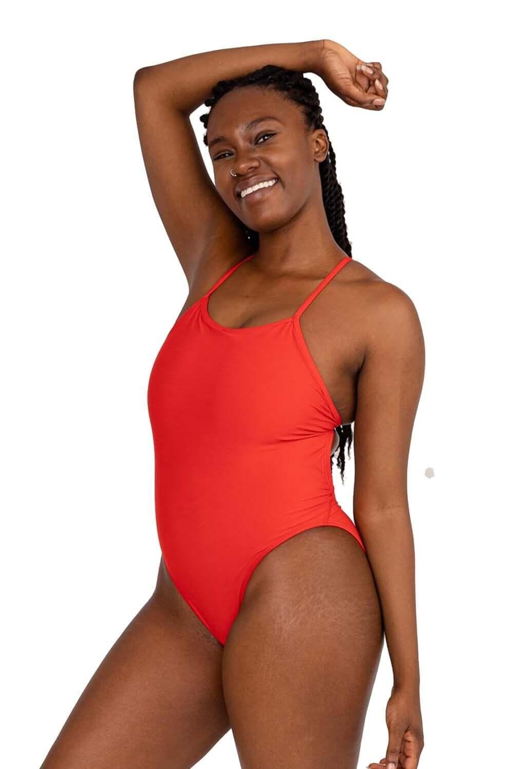 Brandon 2 Swim Onesie - Strawberry Female Product Image