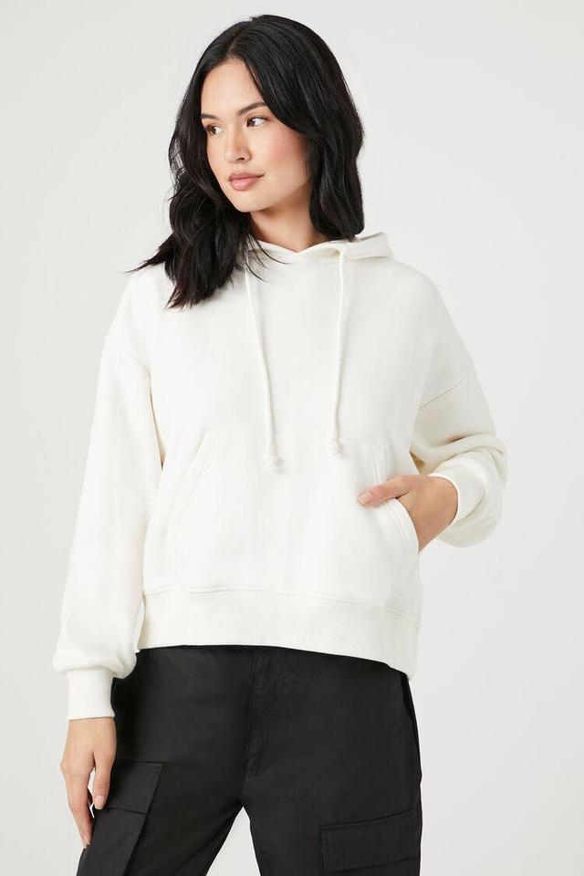 French Terry Drawstring Hoodie | Forever 21 Product Image