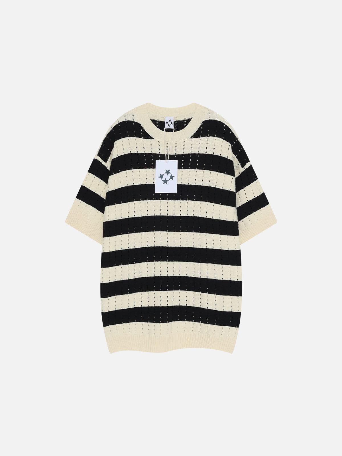 Aelfric Eden Stripe Hollow Out Tee Product Image