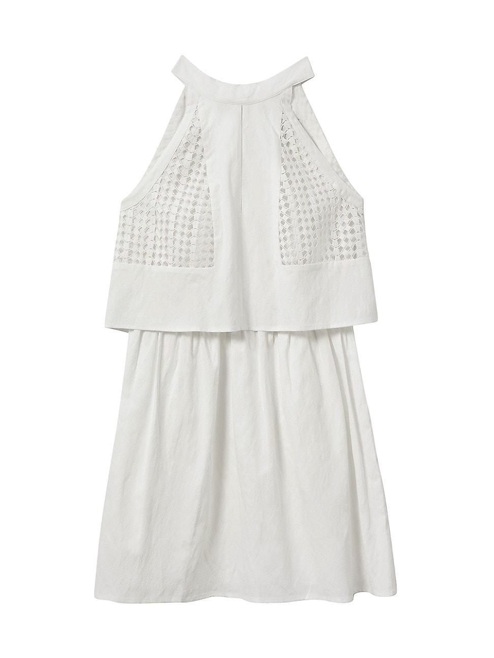 Womens Eden Broderie Anglaise Popover Minidress Product Image