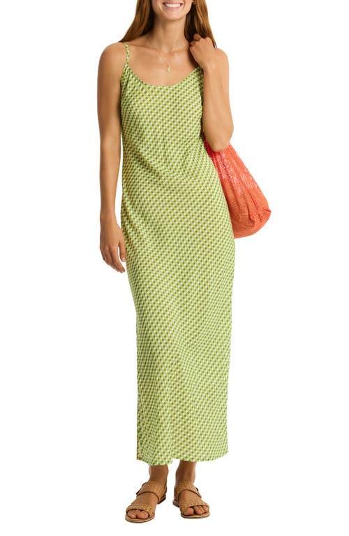 Sea Level Checkmate Cover-Up Maxi Slipdress Product Image