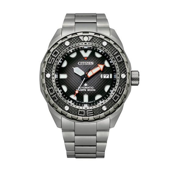 Men's Citizen Promaster Diver Super Titaniumâ¢ Automatic Watch with Black Dial (Model: Nb6004-83E) Product Image