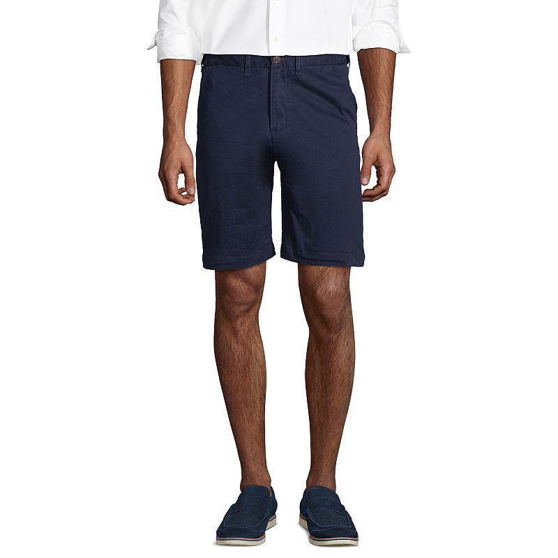 Mens Lands End 9-inch Comfort-Waist Comfort-First Knockabout Chino Shorts Grey Product Image