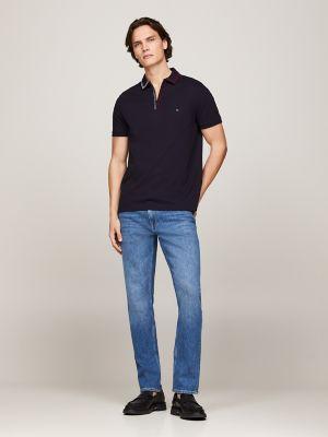 Regular Fit Tipped Zip Polo Product Image