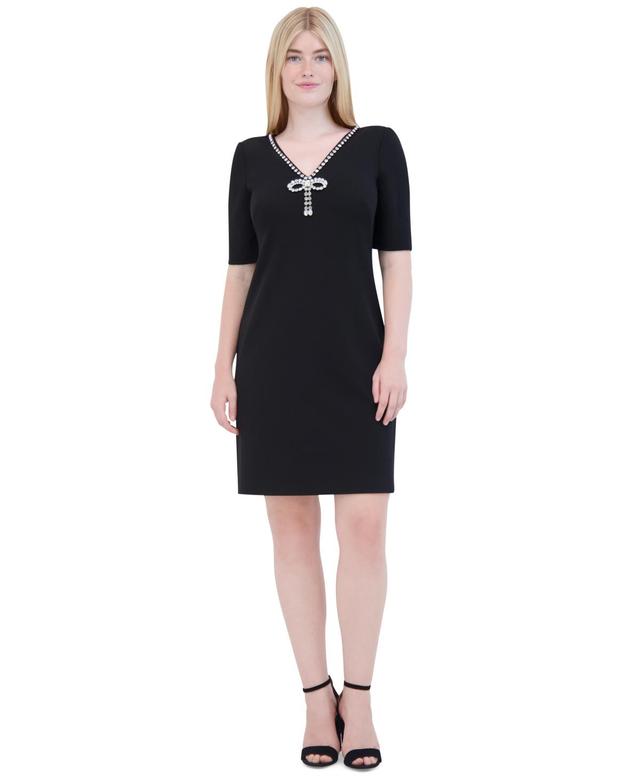 Eliza J Womens Embellished A-Line Dress Product Image