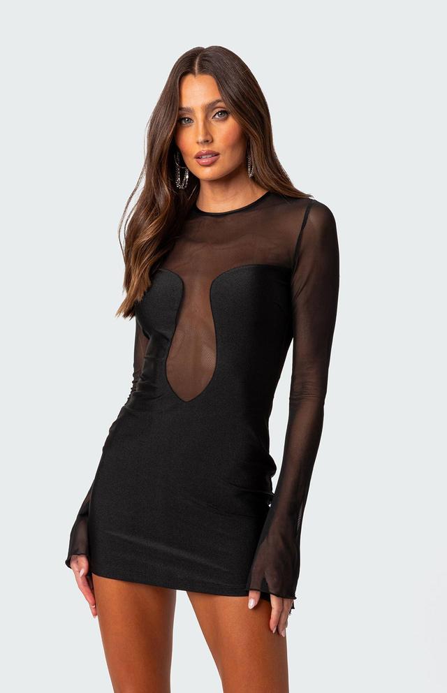 Edikted Women's Saanvi Mesh Mini Dress Product Image