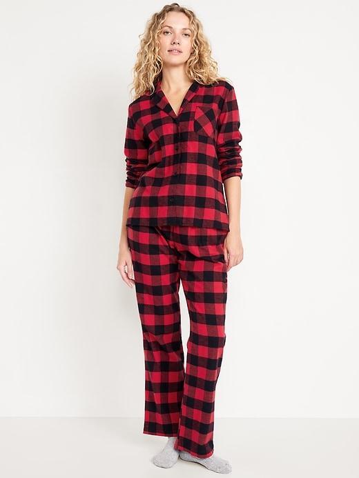 Flannel Pajama Set for Women Product Image