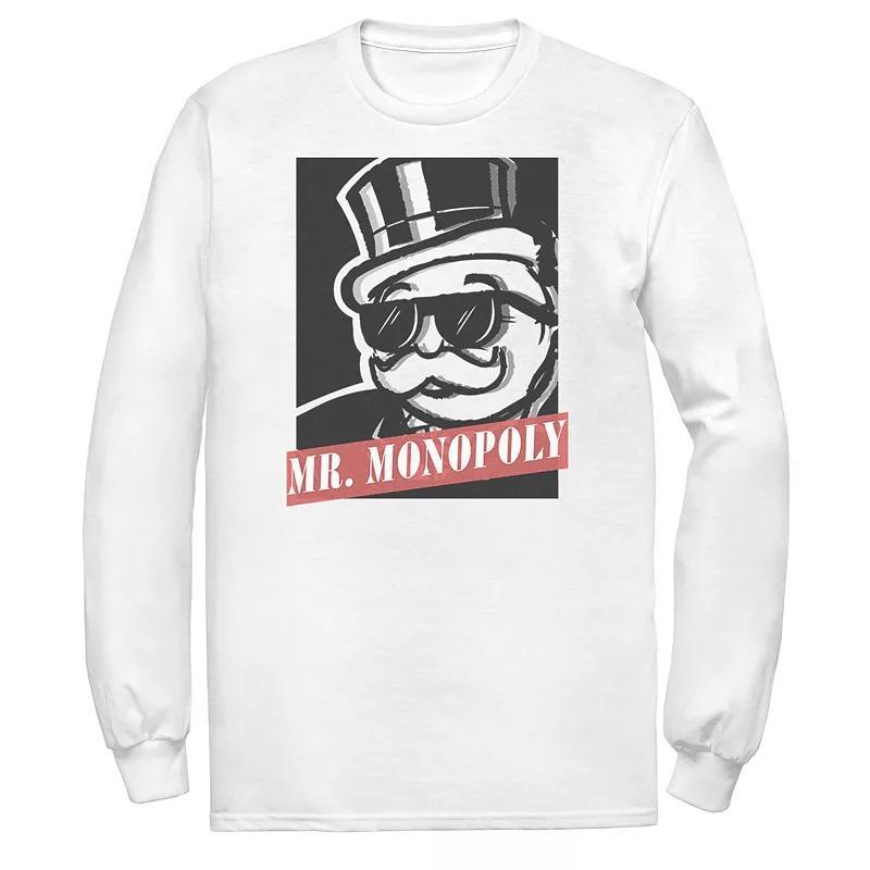 Mens Monopoly Mr. Monopoly Graphic Poster Tee Product Image