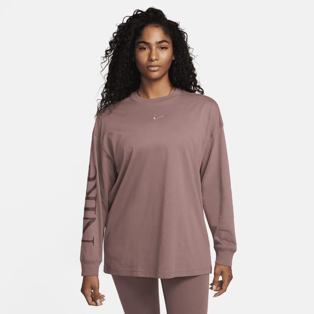 Womens Nike Sportswear Oversized Long-Sleeve Top Product Image