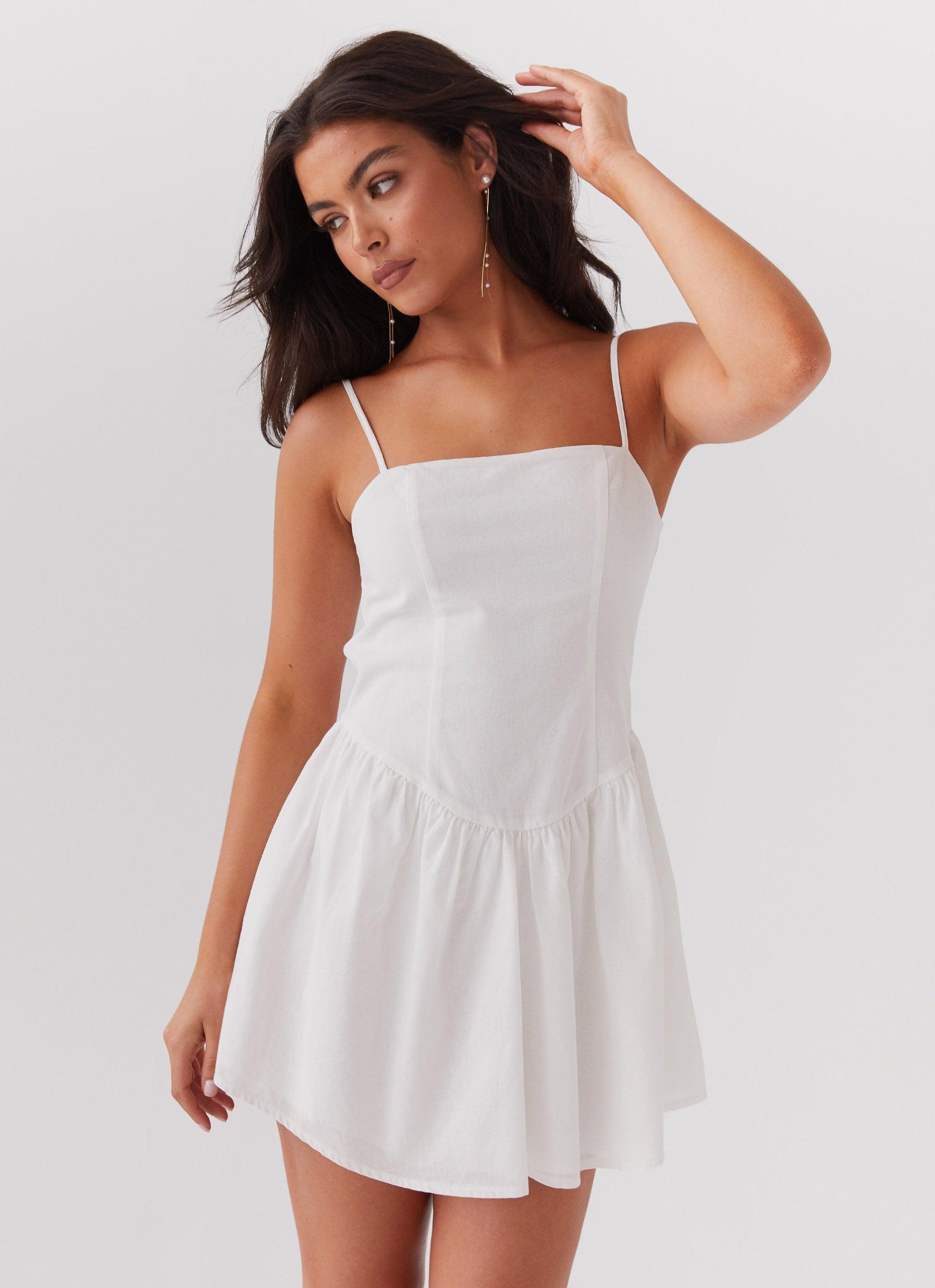 Sweet Spirit Mini Dress - White Product Image