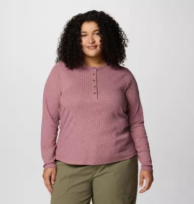 Columbia Women's Brea Falls Henley Long Sleeve Shirt - Plus Size- Product Image