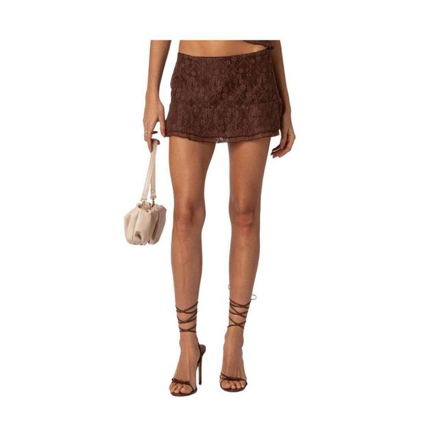 EDIKTED Lyra Lace Miniskirt Product Image