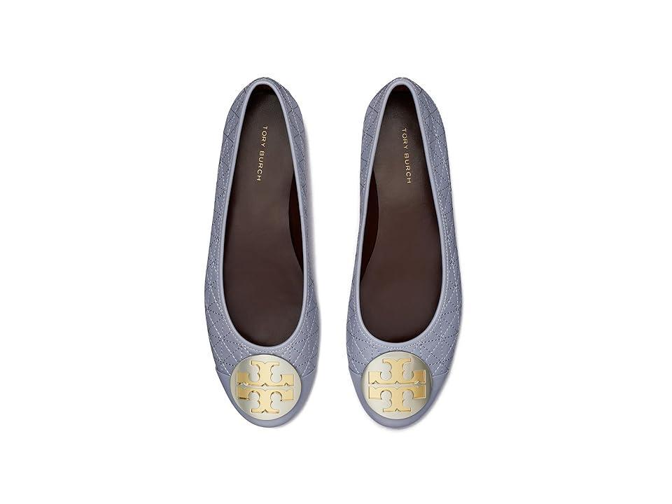 Tory Burch Claire Quilted Ballet (Dew /Gold/Silver) Women's Shoes Product Image