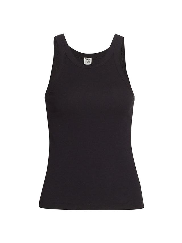 Womens Curved Rib Tank Top Product Image