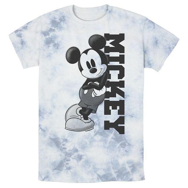 Mens Disney Mickey Mouse Leaning on Name Wash Tee Product Image