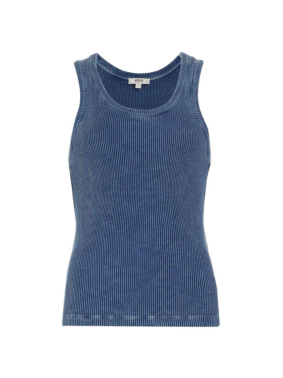 Womens Rib-Knit Scoopneck Tank Product Image