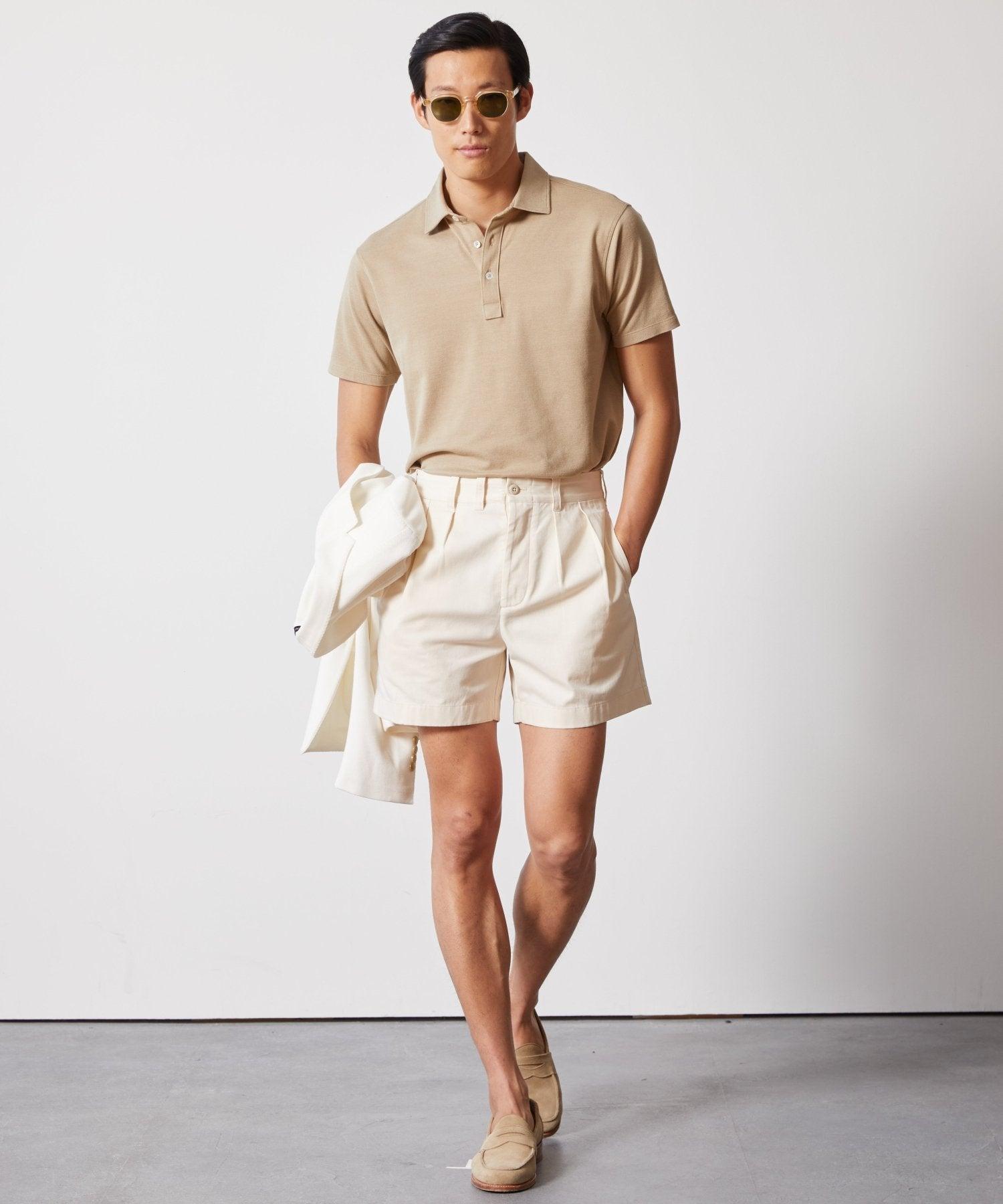 Fine Pique Polo in Baja Dunes Product Image