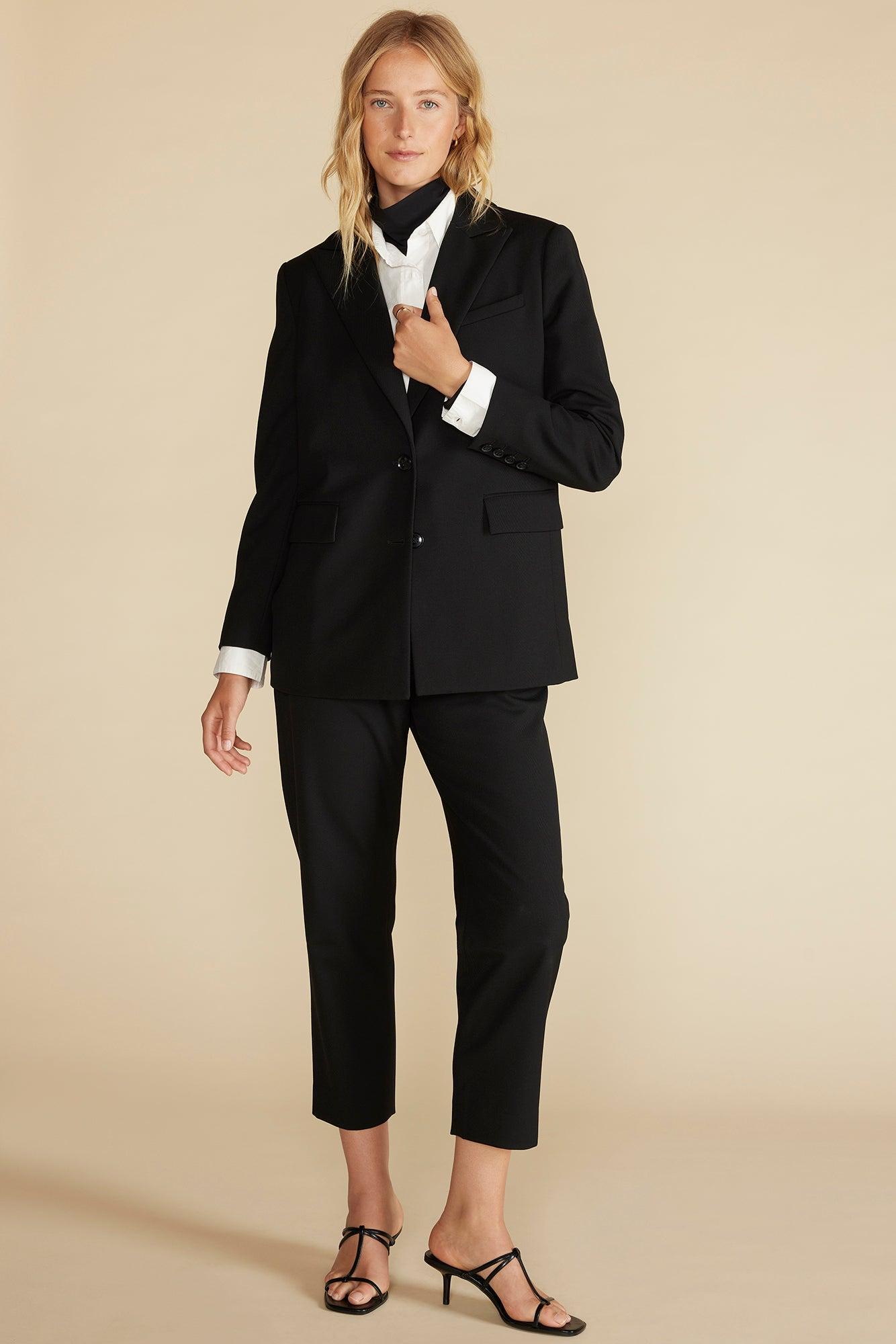 Alix Boyfriend Blazer - Black Product Image