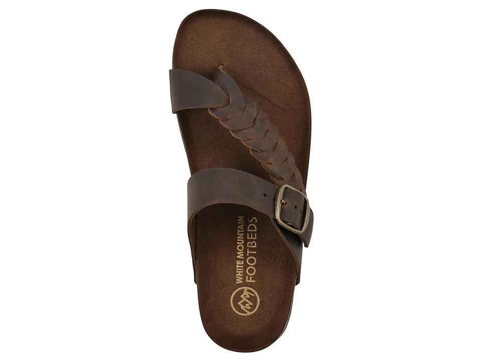 White Mountain Womens Happier Footbeds Sandals - Brown Product Image