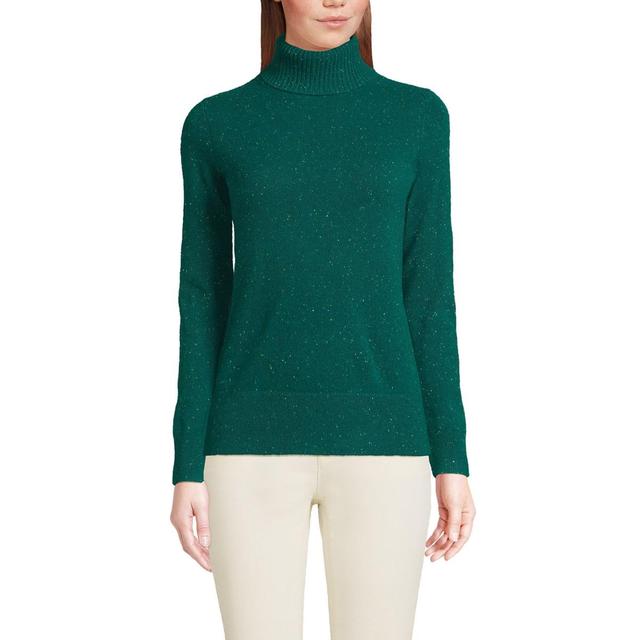 Lands End Womens Tall Cashmere Turtleneck Sweater Product Image