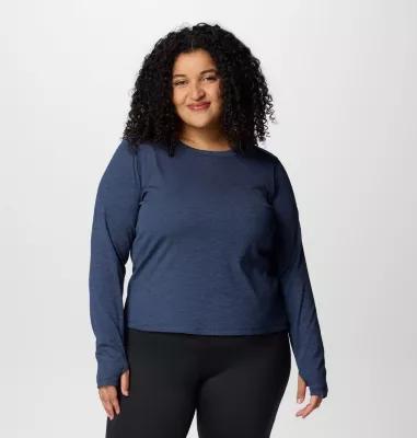 Columbia Women's Boundless Days Knit Crew Long Sleeve - Plus Size- Product Image