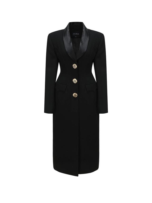 Evie Long Suit Jacket (Black) Product Image