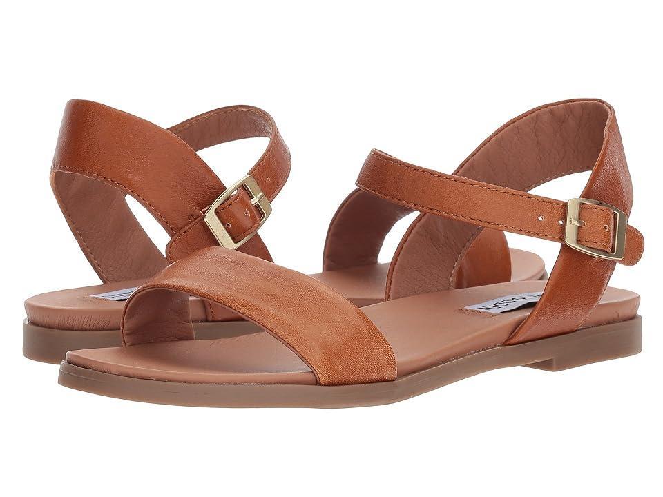 Steve Madden Dina Flat Sandals Leather) Women's Sandals Product Image