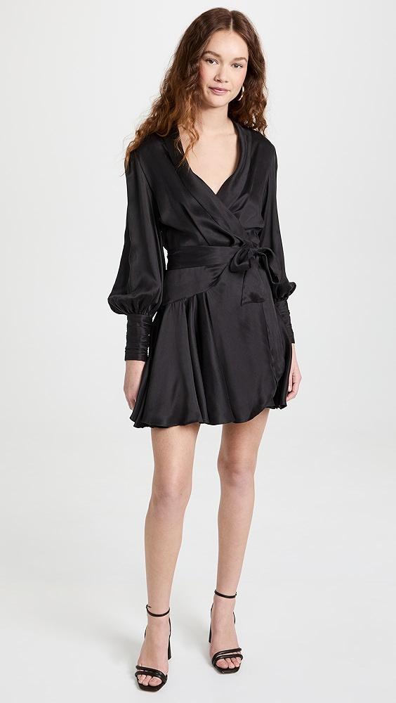 Zimmermann Silk Wrap Mini Dress | Shopbop Product Image