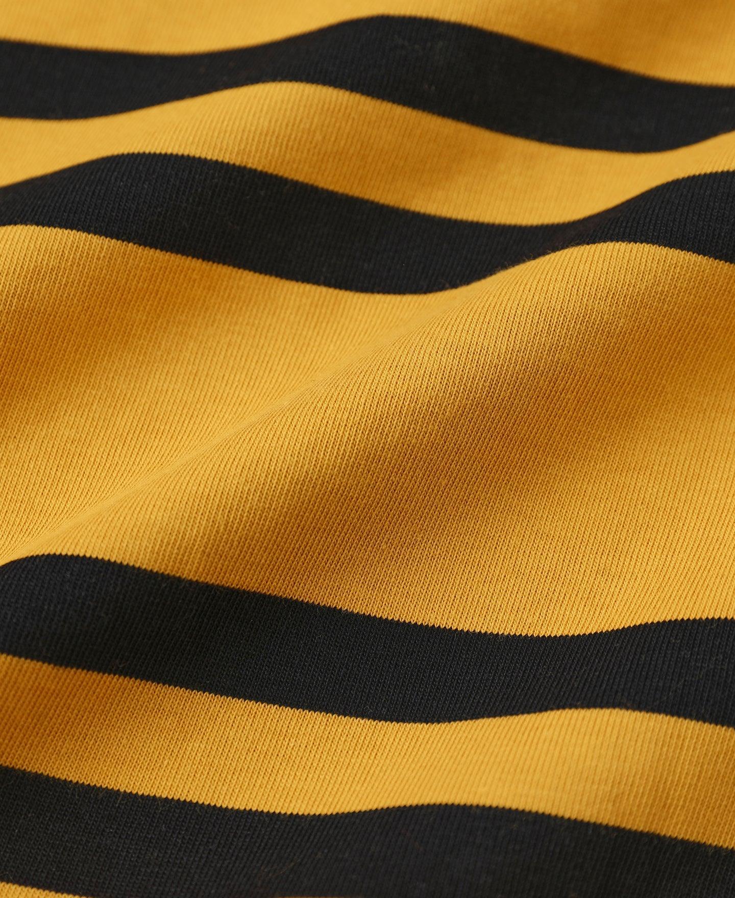 9.8 oz IVY Style Striped T-Shirt - Yellow/Black Product Image