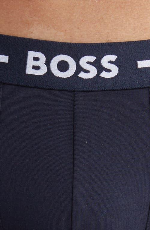 Boss 3-pack Power Stretch Cotton Boxer Briefs In Open Miscellaneous Product Image