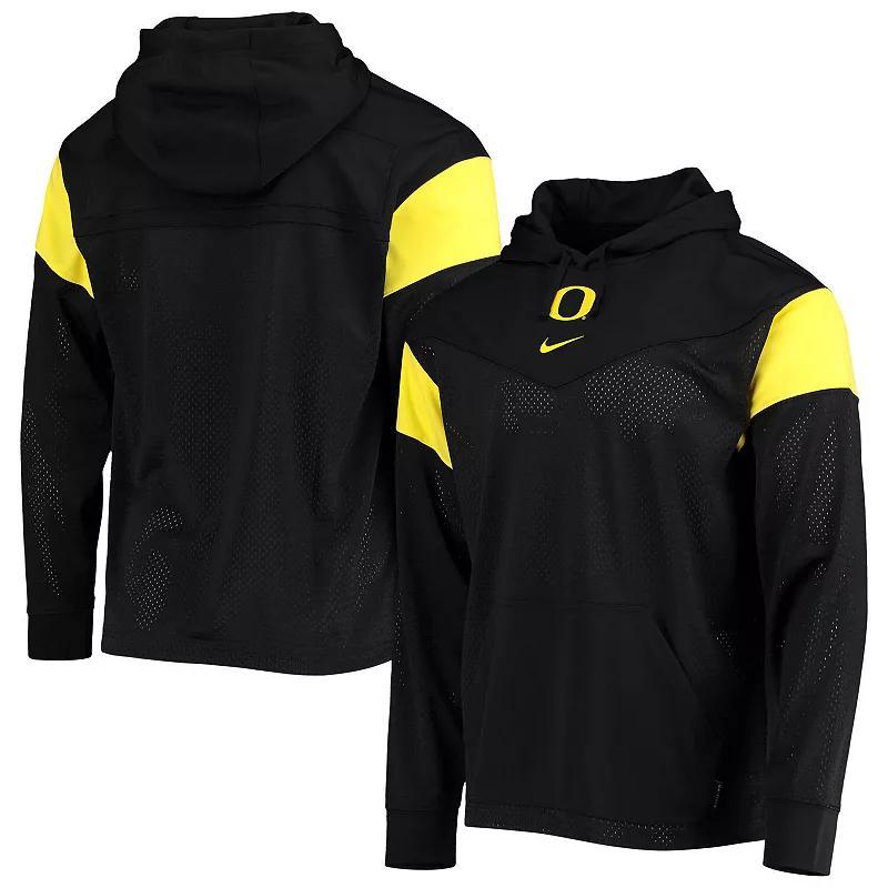 Mens Nike Black Oregon Ducks Sideline Jersey Pullover Hoodie Product Image