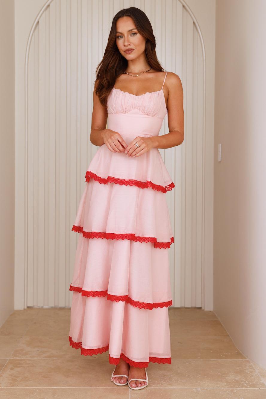 Ethereal Magic Maxi Dress Pink Product Image