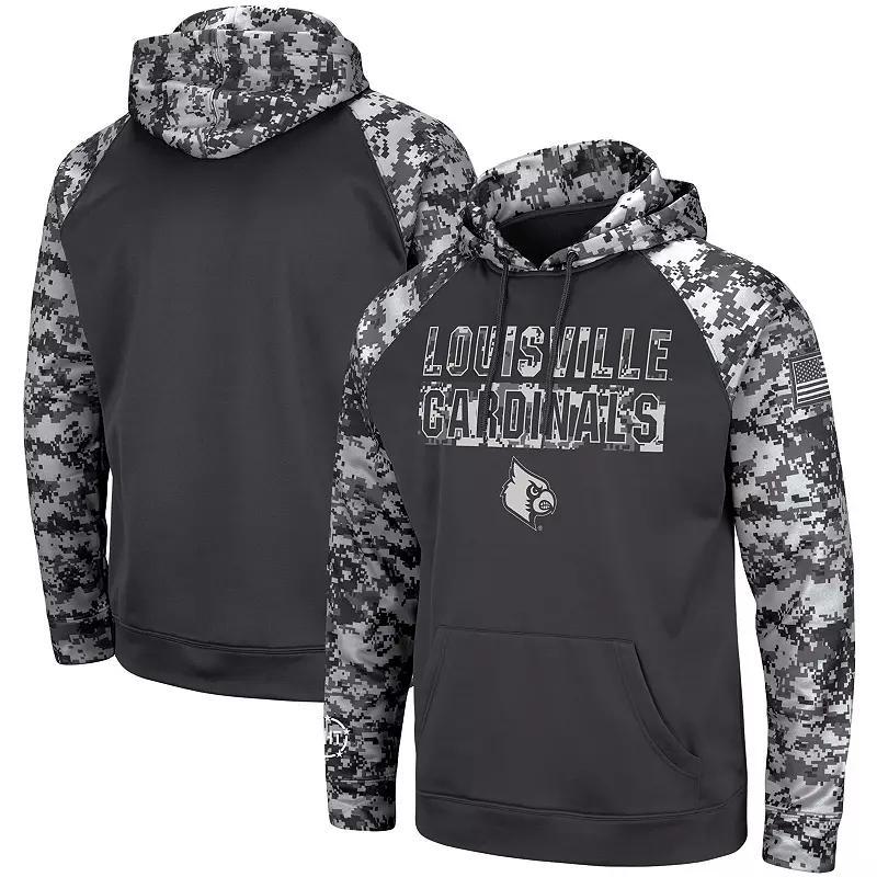 Mens Colosseum Charcoal Butler Bulldogs OHT Military Appreciation Digital Camo Pullover Hoodie Product Image