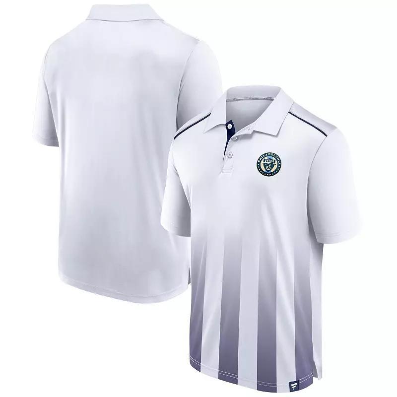 Mens Fanatics Branded White Philadelphia Union Line Up Fade Polo Product Image