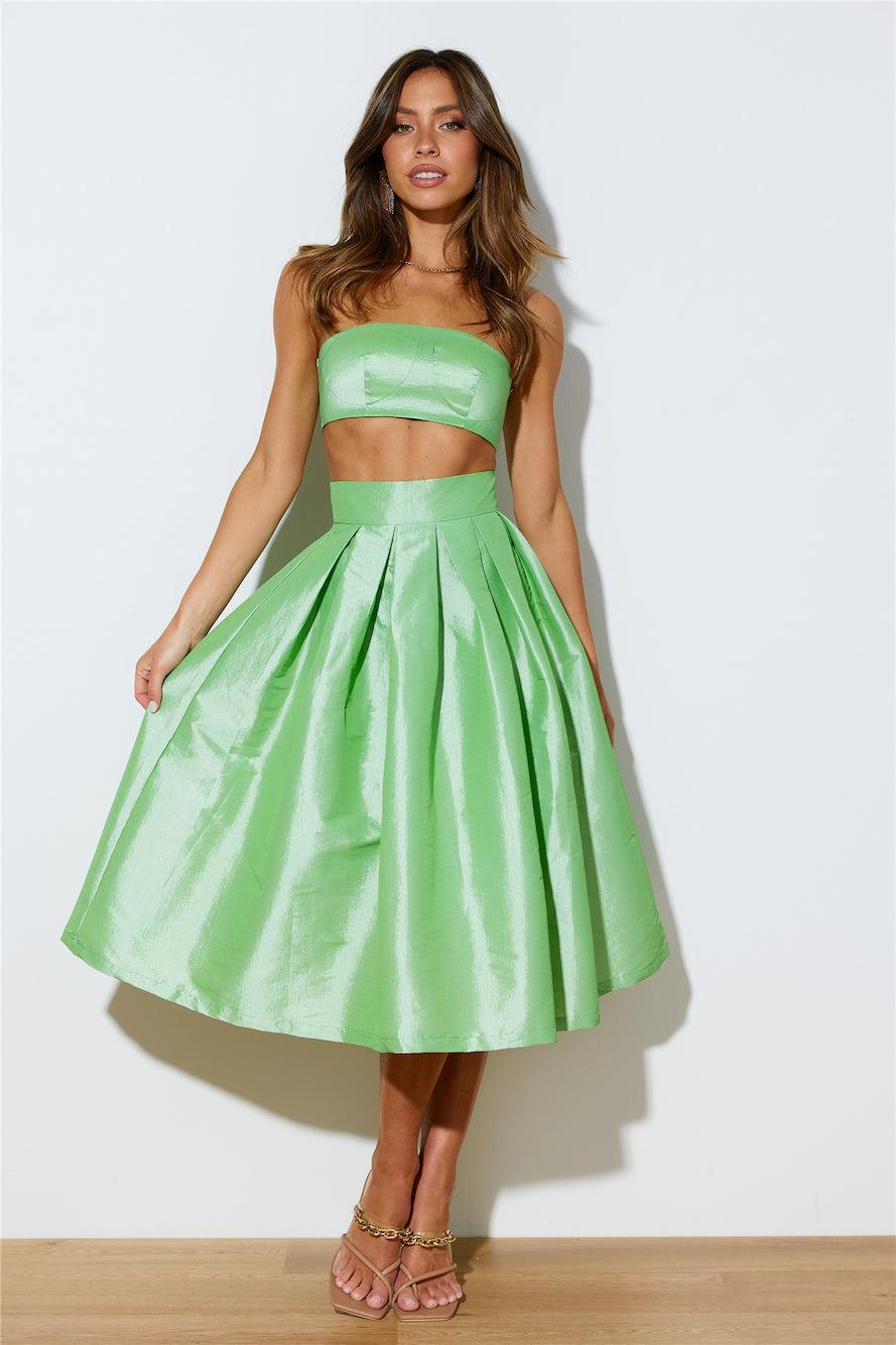 Siren Songs Midi Skirt Green product image