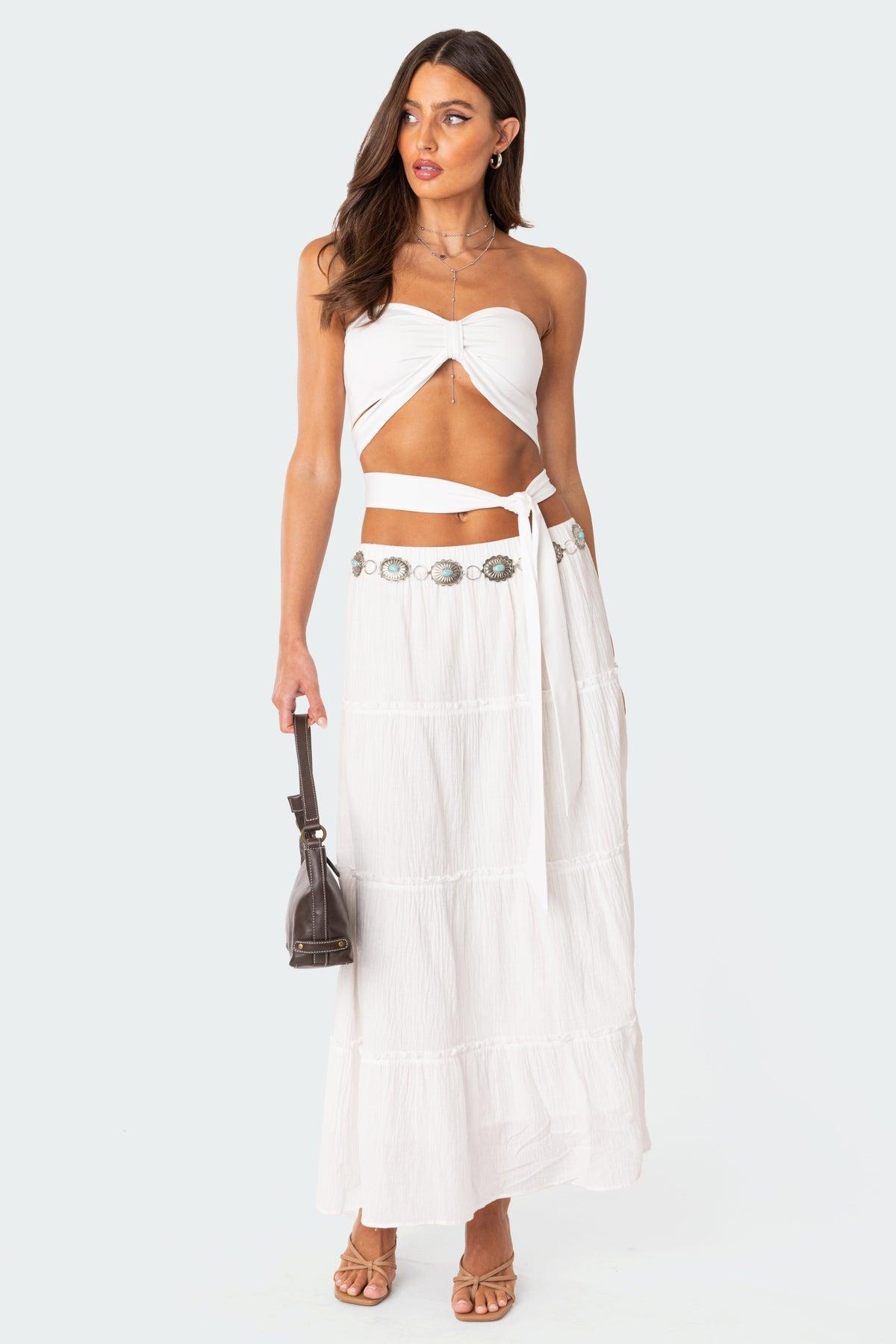 Wyatt Wrap Tie Bandeau Top Product Image