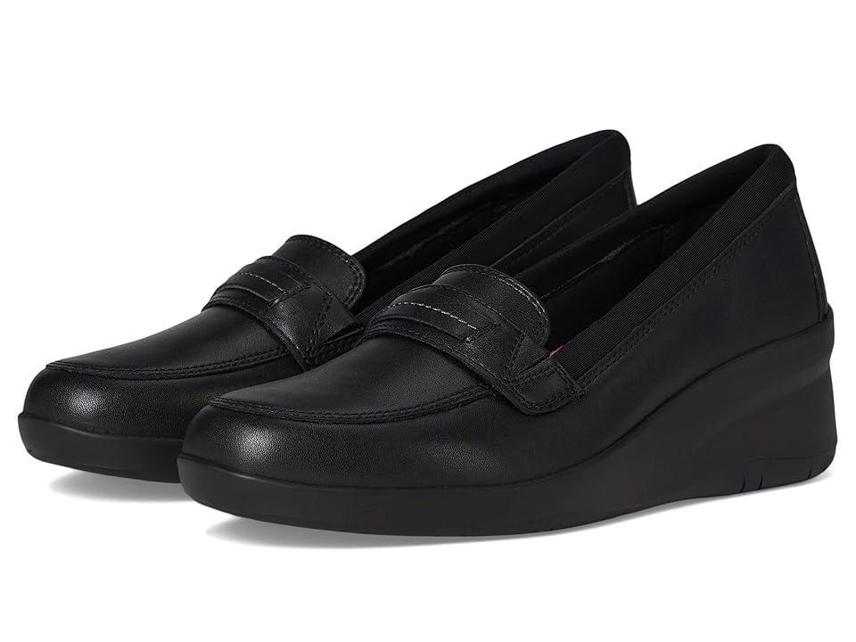 Clarks Suttyn Penny Leather) Women's Flat Shoes Product Image